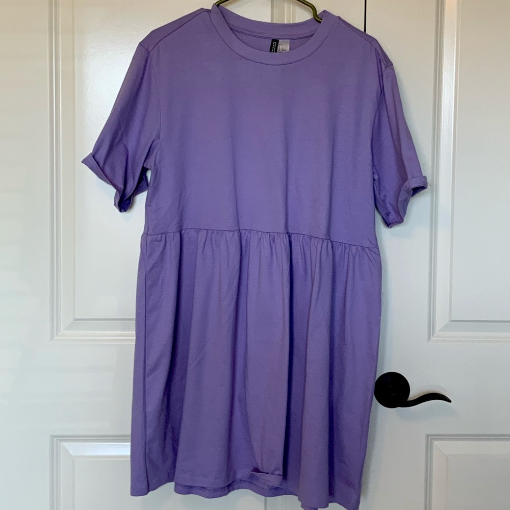 H&M purple smock dress